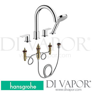 Hansgrohe 71451007 Vernis Shape 4-Hole Rim Mounted Bath Mixer Set >04/20 Spare Parts