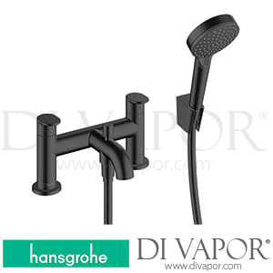 Hansgrohe 71461670 Vernis Blend 2-Hole Rim Mounted Bath Mixer with Diverter Valve and Vernis Blend Hand Shower Vario >04/21 Spare Parts