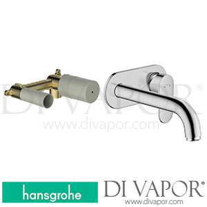 Hansgrohe 71555007 Vernis Blend Basin Mixer Set for Concealed Installation Wall-Mounted with Spout 20,4 Cm >04/20 Spare Parts