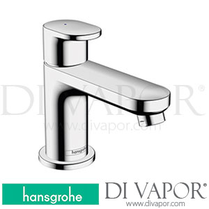 Hansgrohe 71583000 Vernis Blend Pillar Tap 70 with Lever Handle for Cold Water Or Pre-Adjusted Water without Waste Set >04/21 Spare Parts