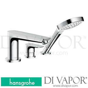 Hansgrohe 71731000 Talis E 3-Hole Rim Mounted Single Lever Bath Mixer >01/16 Spare Parts
