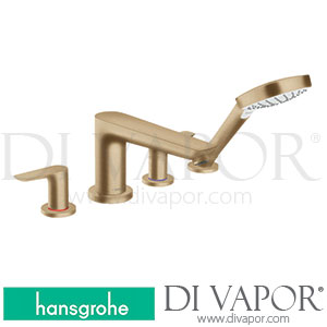 Hansgrohe 71748147 Talis E 4-Hole Rim Mounted Bath Mixer >03/20 Spare Parts