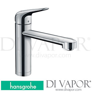 Hansgrohe 71805000 Focus M42 Single Lever Kitchen Mixer 120, Coolstart, Ecosmart, 1Jet Spare Parts >10/18