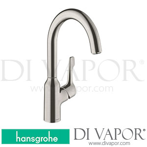 Hansgrohe 71812800 Focus M43 Single Lever Kitchen Mixer 220, Eco, 1Jet Spare Parts >10/18