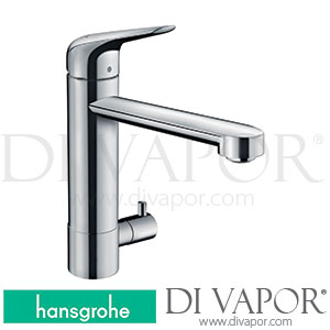 Hansgrohe 71813000 Focus M42 Single Lever Kitchen Mixer 180, Device Shut-Off Valve, 1Jet Spare Parts >10/18