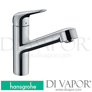 Hansgrohe 71814000 Focus M42 Single Lever Kitchen Mixer 150, Pull-Out Spout, 1Jet Spare Parts 10/18 - 04/20