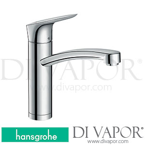 Hansgrohe 71833000 Logis M31 Single Lever Kitchen Mixer 160, Installation In Front Of A Window, 1Jet Spare Parts 12/15 - 09/16