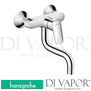 Hansgrohe 71836000 Logis M31 Single Lever Kitchen Mixer, Wall-Mounted Lowspout, 1Jet Spare Parts >02/15