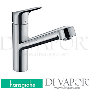 Hansgrohe 71842000 Focus M43 Single Lever Kitchen Mixer 150, Eco, Pull-Out Spout, 1Jet Spare Parts >05/20