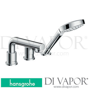 Hansgrohe 72416000 Talis S 3-Hole Rim Mounted Single Lever Bath Mixer for Secuflex >01/16 Spare Parts