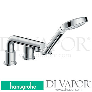 Hansgrohe 72417000 Talis S 3-Hole Rim Mounted Single Lever Bath Mixer >01/16 Spare Parts