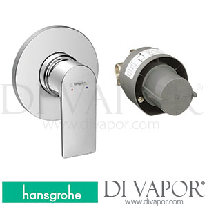 Hansgrohe 72658000 Rebris E Single Lever Shower Mixer Set for Concealed Installation >04/22 Spare Parts