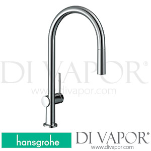 Hansgrohe 72803007 Talis M54 Single Lever Kitchen Mixer 210, Pull-Out Spout, 1Jet, Sbox Spare Parts >04/20