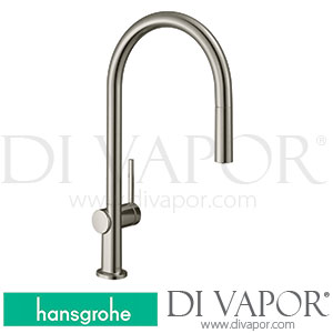 Hansgrohe 72803800 Talis M54 Single Lever Kitchen Mixer 210, Pull-Out Spout, 1Jet, Sbox Spare Parts >04/20