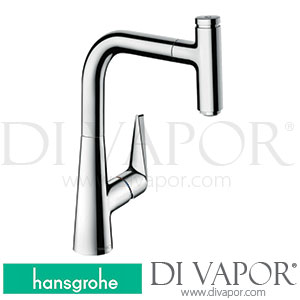 Hansgrohe 72822000 Talis Select M51 Single Lever Kitchen Mixer 220, Pull-Out Spout, 1Jet Spare Parts >04/19