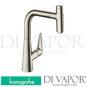 Hansgrohe 72824800 Talis Select M51 Single Lever Kitchen Mixer 220, Pull-Out Spray, 2Jet Spare Parts >10/19