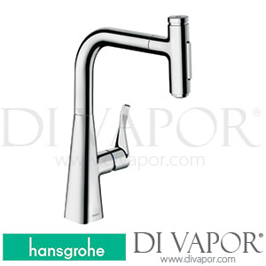 Hansgrohe 72834000 Metris Select M71 Single Lever Kitchen Mixer 240, Pull-Out Spray, Sbox (Nordic) Spare Parts >10/19