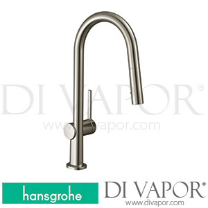 Hansgrohe 72850801 Talis N Single Lever Kitchen Mixer 180, Pull-Out Spray, 2Jet Spare Parts >06/20