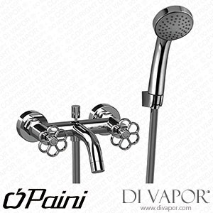 Paini 72CR100 Garage Single Lever Bath Shower Mixer with Fixed Shower Kit Spare Parts