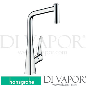 Hansgrohe 73801000 Metris M71 Single Lever Kitchen Mixer 320, Pull-Out Spray, 2Jet, Sbox Spare Parts >04/17