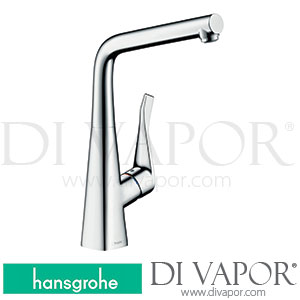 Hansgrohe 73814000 Metris M71 Single Lever Kitchen Mixer 320, Installation In Front Of A Window, 1Jet Spare Parts 04/17 - 12/20