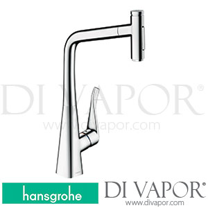 Hansgrohe 73816003 Metris M71 Single Lever Kitchen Mixer 320, Pull-Out Spray, 2Jet, Sbox Spare Parts >10/19