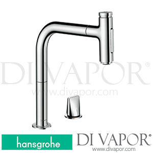 Hansgrohe 73819007 Metris Select M71 2-Hole Single Lever Kitchen Mixer 200, Pull-Out Spray, 2Jet Spare Parts >10/19