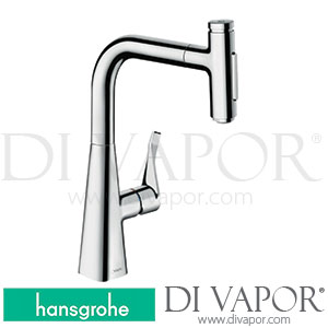 Hansgrohe 73822000 Metris Select M71 Single Lever Kitchen Mixer 240, Pull-Out Spray, 2Jet Spare Parts >10/19