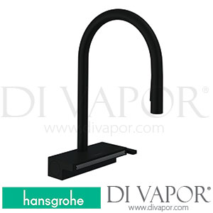 Hansgrohe 73834670 Aquno Select M81 Single Lever Kitchen Mixer 170, Pull-Out Spray, 3Jet, Sbox, Nordics Spare Parts >05/20
