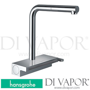 Hansgrohe 73835000 Aquno Select M81 Single Lever Kitchen Mixer 250, Pull-Out Spout, 2Jet, Sbox, Nordics Spare Parts >04/20