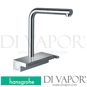 Hansgrohe 73836007 Aquno Select M81 Single Lever Kitchen Mixer 250, Pull-Out Spout, 2Jet Spare Parts >04/20