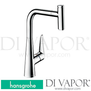 Hansgrohe 73853000 Talis Select M51 Single Lever Kitchen Mixer 300, Pull-Out Spout, 1Jet, Sbox Spare Parts >05/19