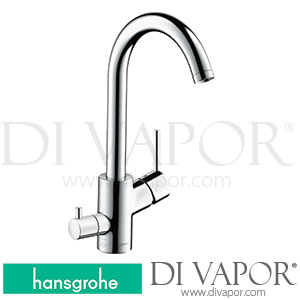 Hansgrohe 73866000 Talis M52 Single Lever Kitchen Mixer 270, Device Shut-Off Valve, 1Jet Spare Parts 04/17 - 12/20