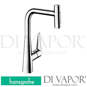 Hansgrohe 73867000 Talis Select M51 Single Lever Kitchen Mixer 300, Pull-Out Spray, 2Jet, Sbox Spare Parts >01/19