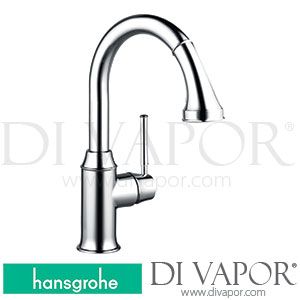 Hansgrohe 73871000 Talis M53 Single Lever Kitchen Mixer 210, Pull-Out Spray, 2Jet, Sbox Spare Parts 10/17 - 12/20