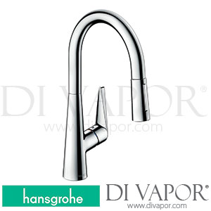 Hansgrohe 73876000 Talis M51 Single Lever Kitchen Mixer 200, Eco, Pull-Out Spray, 2Jet, Sbox Spare Parts >04/20
