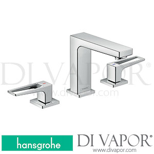 Hansgrohe 74527001 Metropol 3-Hole Basin Mixer 110 with Loop Handles and Pop-Up Waste Set 0.5 Gpm >09/19 Spare Parts