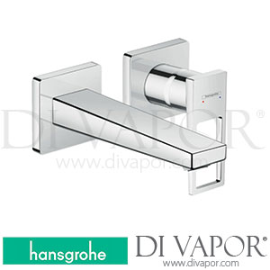 Hansgrohe 74528009 Metropol Single Lever Basin Mixer for Concealed Installation Wall-Mounted with Loop Handle and Spout 16.5 Cm 2 Ticks >04/20 Spare Parts