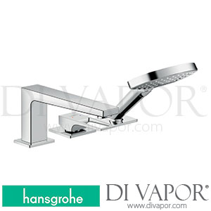 Hansgrohe 74551000 Metropol 3-Hole Rim Mounted Single Lever Bath Mixer with Loop Handle >04/17 Spare Parts