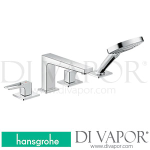 Hansgrohe 74553000 Metropol 4-Hole Rim Mounted Bath Mixer with Loop Handles >04/17 Spare Parts