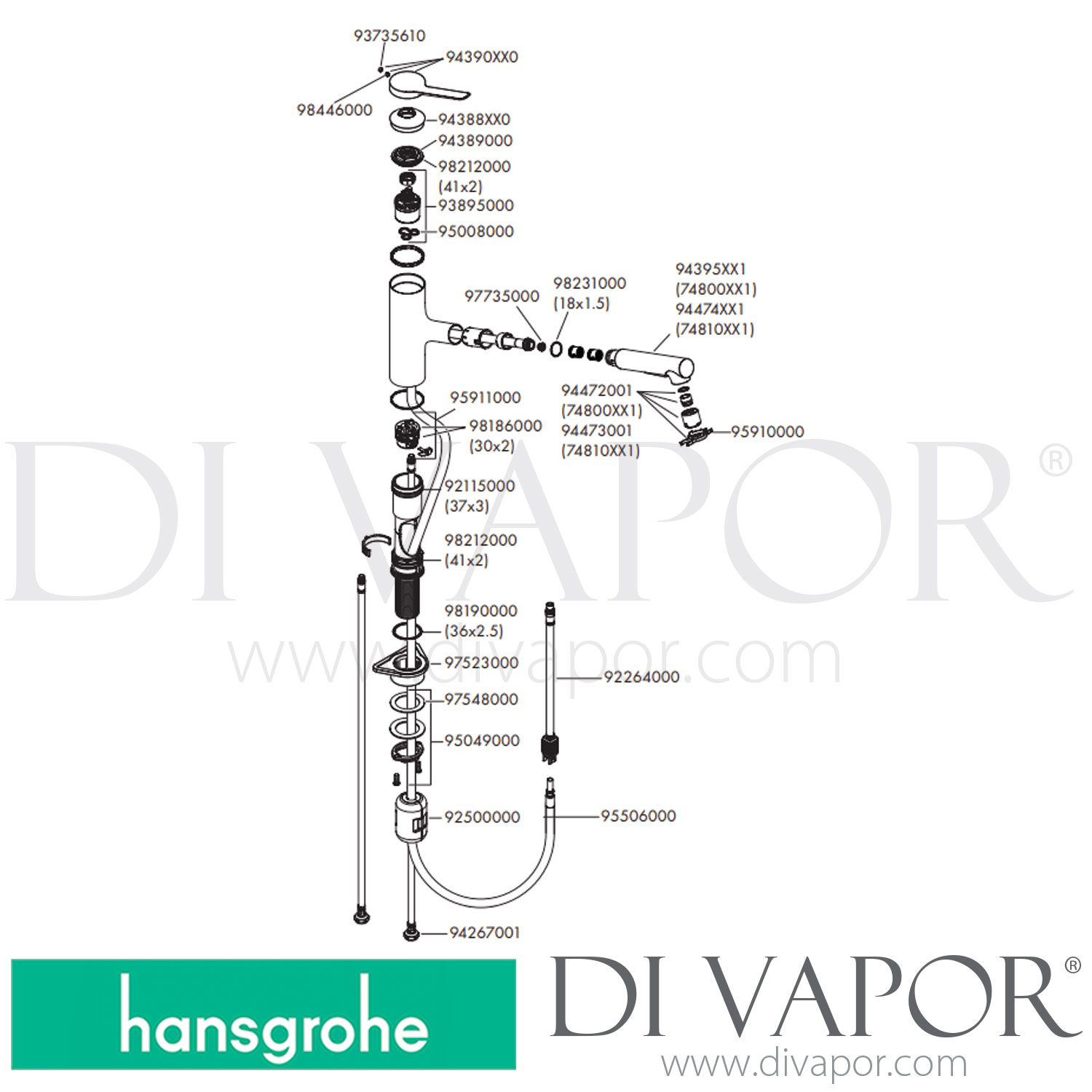 Hansgrohe Metris Select keukenkraan 260 met instelbaar draaibereik uitloop 110°,150° of 360° m