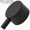 Matte Black Fairford (14120698) Shower Valve Round Flow Control Handle - 74GBG Compatible Spare