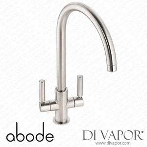 Abode 754RK Abode Globe Swan Dual-Lever Mono Mixer Kitchen Tap Brushed Nickel Spare Parts