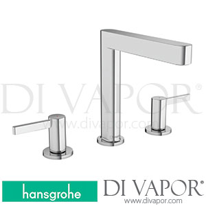 Hansgrohe 76034000 Finoris 3-Hole Basin Mixer 160 with Push-Open Waste Set >06/21 Spare Parts