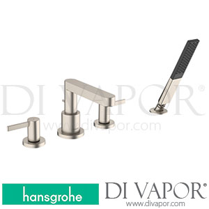 Hansgrohe 76443821 Finoris 4-Hole Rim Mounted Bath Mixer >11/21 Spare Parts