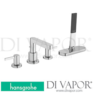 Hansgrohe 76444000 Finoris 4-Hole Rim Mounted Bath Mixer with Sbox >06/21 Spare Parts