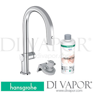 Hansgrohe 76800000 Aqittura M91 Filtersystem 210, Pull-Out Spout, 1Jet, Sbox, Starter Set Spare Parts >03/22