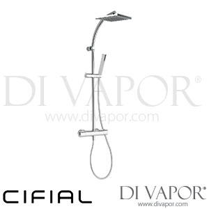 Cifial 78055SQ Square Thermostatic Shower Column Spare Parts
