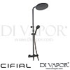 Cifial 780TH-614 Black Thermostatic Shower Column Spare Parts