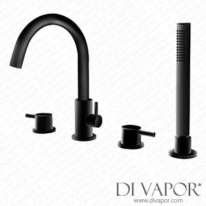 Better Bathrooms 78251714/3/BeBa_25474 Grade A2 - Black Bath Shower Mixer Tap - 4 Tap Hole - Arissa Spare Parts